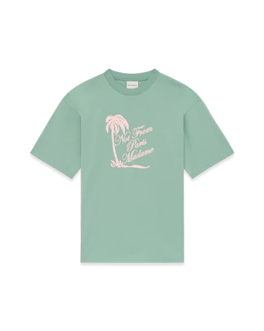 Drôle De Monsieur T-Shirt Slogan Palmiers