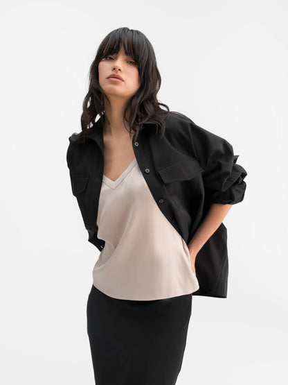 Ahlvar Kaia Overshirt Black