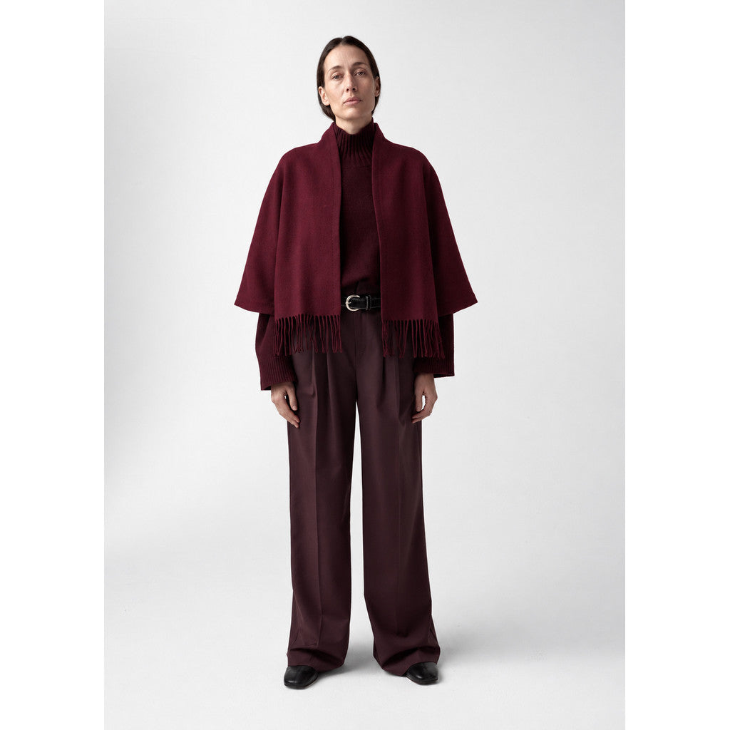AKS Keyla Lambswool Jacket Burgundy