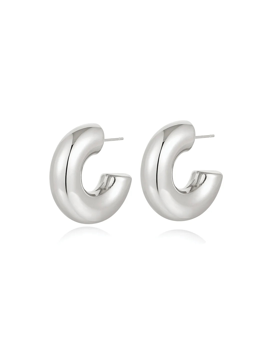 Noemi Hoops Silver Luv Aj