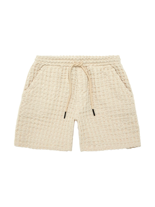 OAS Ecru Porto Waffle Shorts