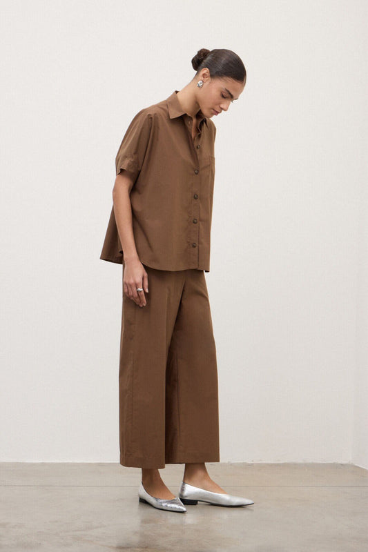 Otto D´Ame Cropped Poplin Trousers