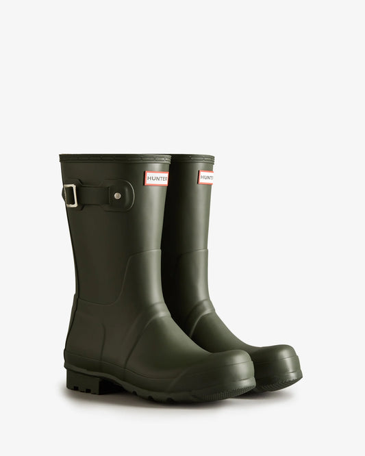 Hunter Men's Original Short Boots Dark Olive