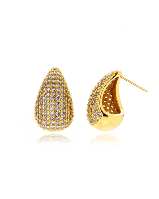 The Pavé Gia Earrings Luv Aj