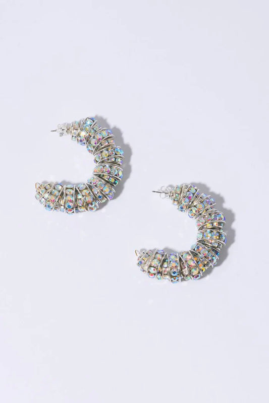Fat Diamond Hoops Pearl Octopuss.y