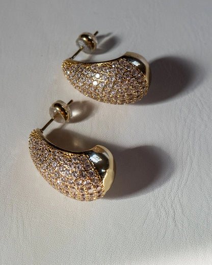 The Pavé Gia Earrings Luv Aj